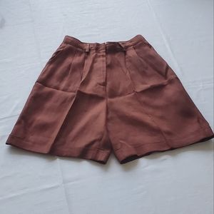 Lord & Taylor Linen Trouser Shorts, Sz 4
